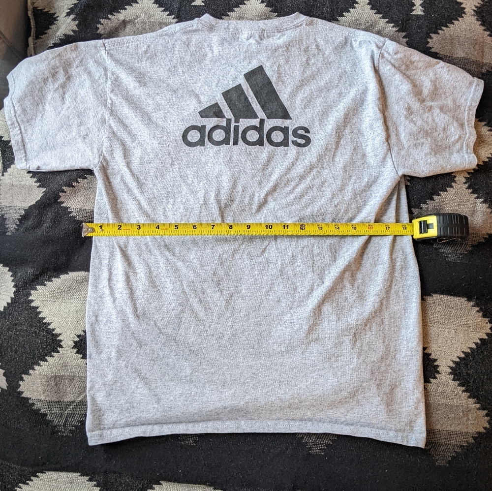 Adidas logo unisex t-shirt gray L